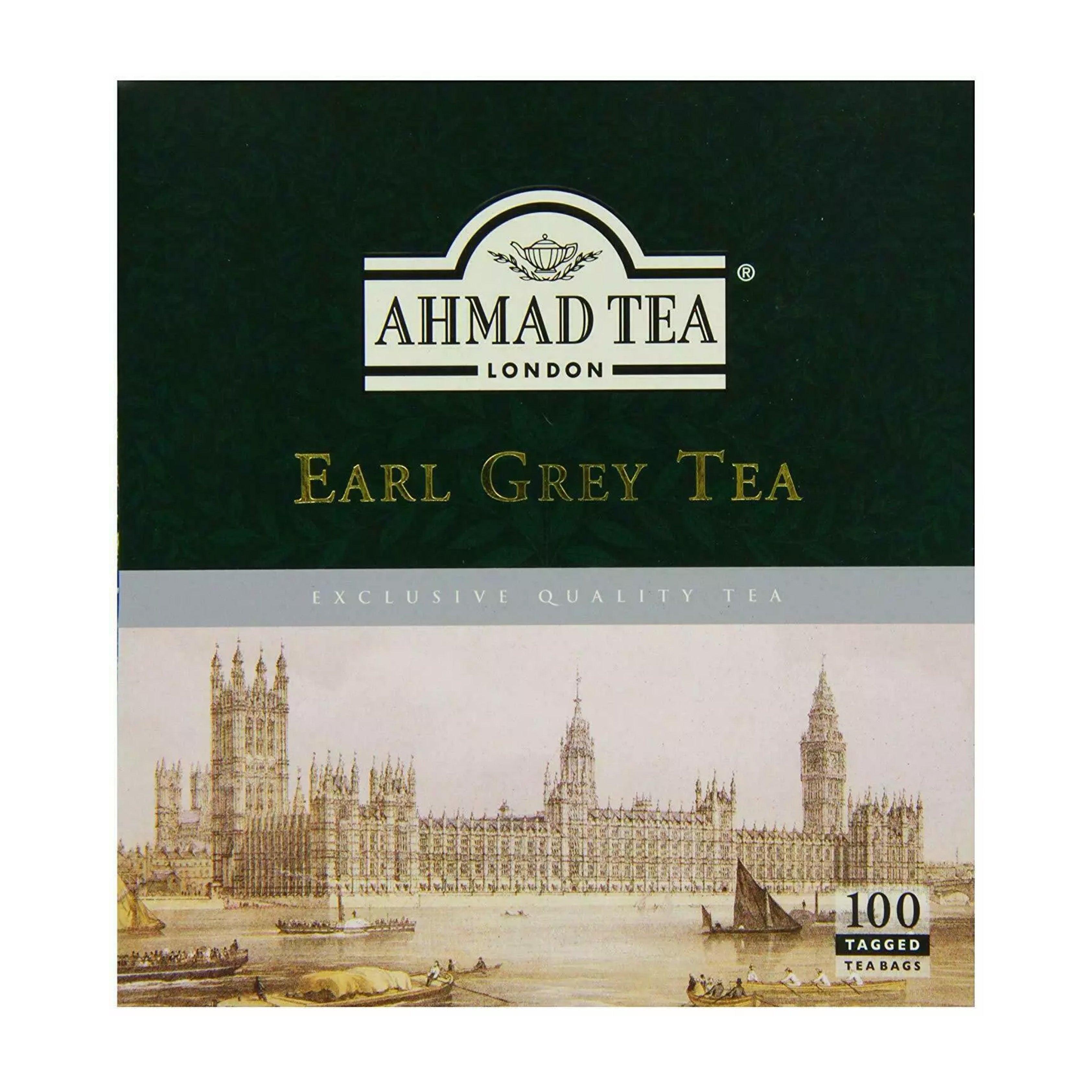 چای احمد | چای کیسه ای ارل گری عطری (۱۰۰ عدد ۲ گرمی)